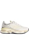 Premiata Moerund 7798 White Leather Blend Sneakers In Neutral