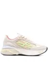 Premiata Pastel Multicolor Sneakers With Suede Accents