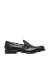 Premiata Round Toe Textured Finish Loafers