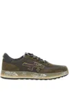 Premiata Nous 7731 Mesh Suede Sneakers In Gray