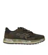 Premiata Nous 7731 Mesh Suede Sneakers In Gray