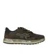 Premiata Nous 7731 Mesh Suede Sneakers In Gray