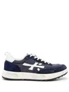 Premiata Low Top Sneakers Contrast Sole In Blue