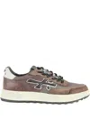 Premiata Nous Panelled Sneakers In Brown