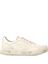 Premiata Low-top Sneakers With Distinctive Logo And Rubber Sole In Neutral