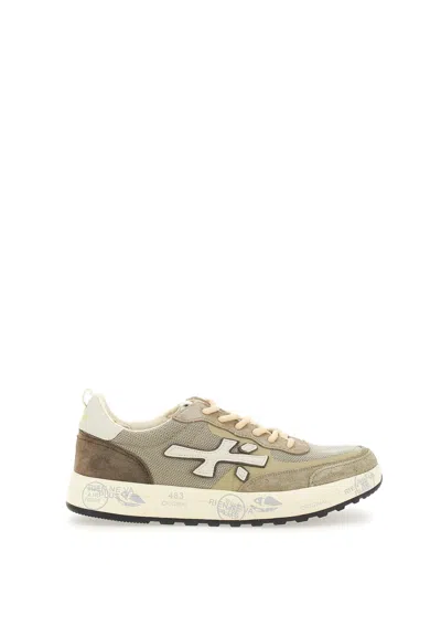 Premiata Nous6655 Sneakers In Grey/beige