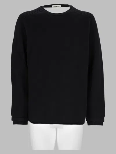 Premiata Virgin Wool Crew-neck Jumper In Black