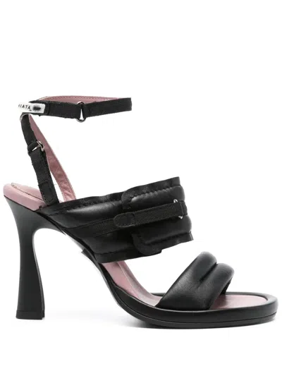 Premiata Padded 100mm Sandals In Black