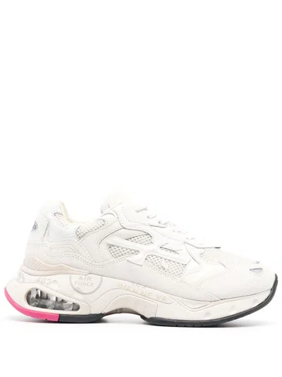 Premiata Panelled-mesh Low-top Trainers In Multicolor