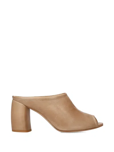 Premiata Peep-toe Heeled Sandals In Brown
