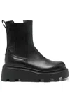 Premiata Peg 55mm Leather Boots In Black