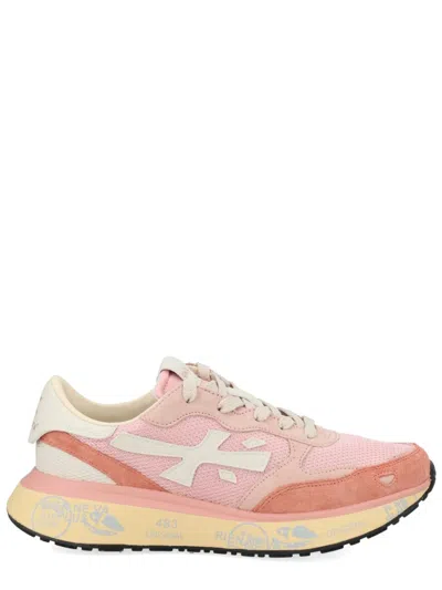 Premiata Pink Calf Leather Sneaker
