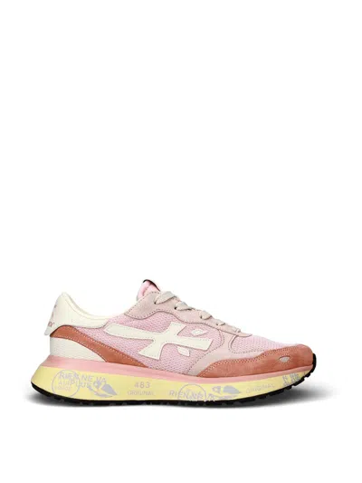 Premiata Pink Sneakers In Multi