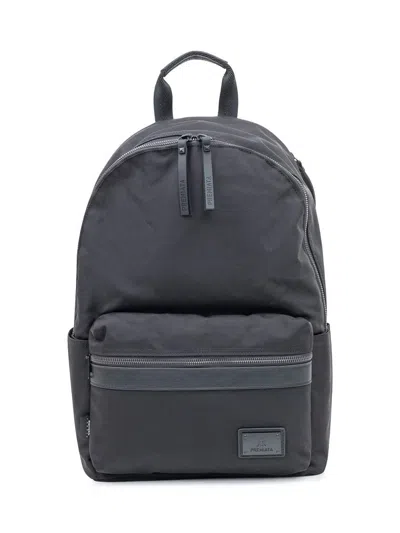 Premiata Black Backpack With Logo In Gray