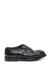 Premiata Oxford Shoes Featuring Brogue Detailing In Black