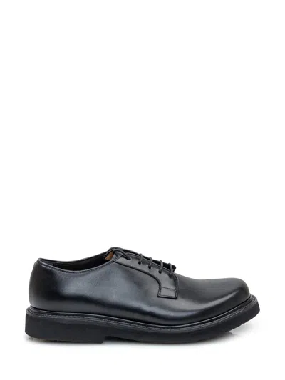 Premiata Brook Leather Derby Shoes In Black