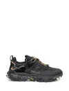 Premiata Sneakers Trail Black With Technical Details In Multi