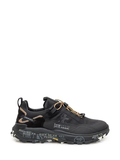 PREMIATA PREMIATA PREMIATA SNEAKERS TRAIL BLACK WITH TECHNICAL DETAILS