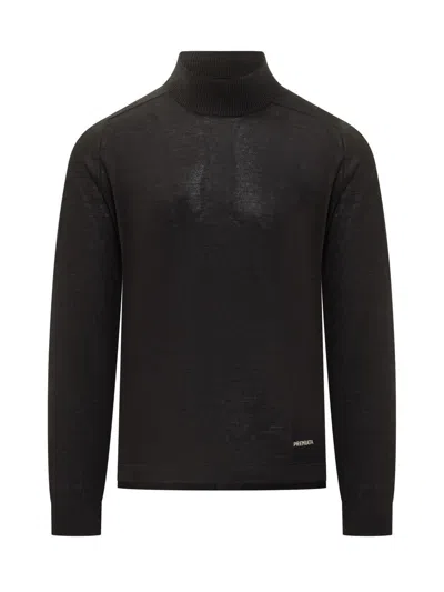 Premiata Turtleneck Sweater In Black