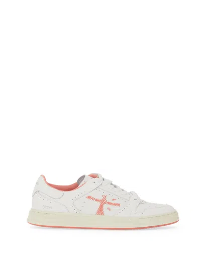 Premiata Quinn Leather Trainers In White