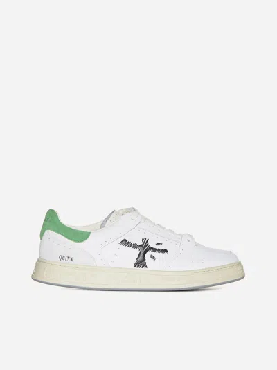 Premiata Sneakers In White,green