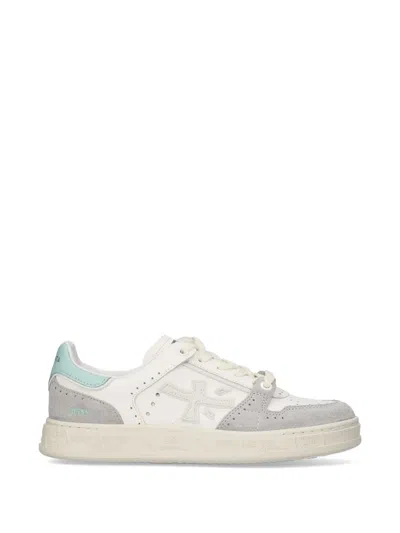 Premiata Quinn Panelled Sneakers In Animal Print