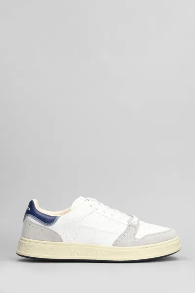 PREMIATA QUINN SNEAKERS IN WHITE LEATHER