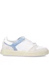 Premiata Low-top Sneakers With Textured Panels In White