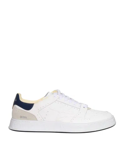Premiata Quinn Sneakers In Bianco