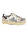 Premiata Quinnd Glittered Leather Sneakers In Multi