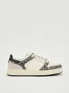 Premiata Low-top Sneaker With Spotted Animal Print And Textured Sole In Multi