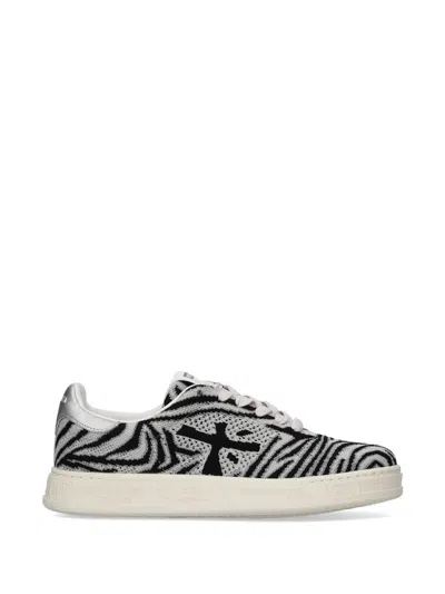 Premiata Quinnd Zebra-print Sneakers In Multi