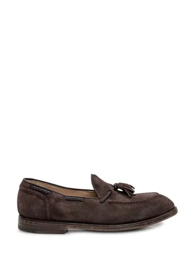 Premiata Leather Moccasin In Brown