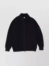 Premiata Ribbed Collar Jacket Side Pockets In Black