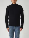 Premiata Ribber Zip Cardigan Cardigan In Black