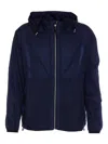 Premiata Blue Jacket With Frontal Zip Closure In Blue