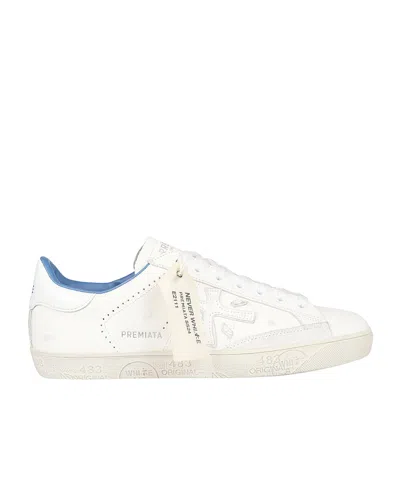 Premiata Round Head Low Upper Board Shoes In White