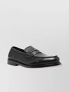 Premiata Round Toe Textured Finish Loafers