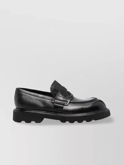 Premiata Royal Chunky Sole Loafer With Penny Strap In Black