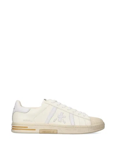 Premiata Russell Lace-up Logo-detail Sneakers In White