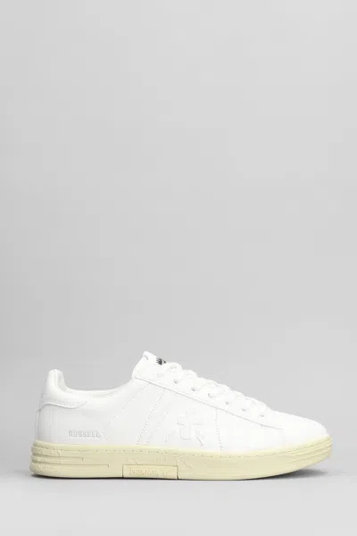 Premiata Russell Sneakers In White Leather