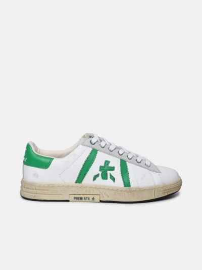 Premiata 'russell' White Leather Sneakers