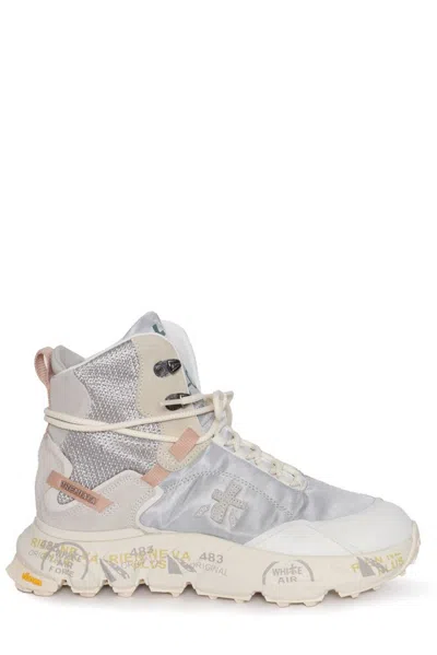 Premiata Hiking Boots In Silver