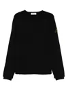 Premiata Black Virgin Wool Sweater With Crew Neckline In Black