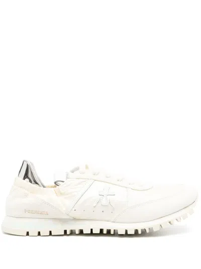 Premiata Seand Panelled Sneakers In Neutrals