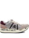Premiata Sequin-embellished Low-top Sneakers In Neutral