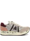 Premiata Sequin-embellished Sneakers In Neutral