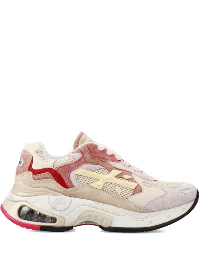 Premiata Sharkyd 423 Panelled Logo Sneakers In Multi