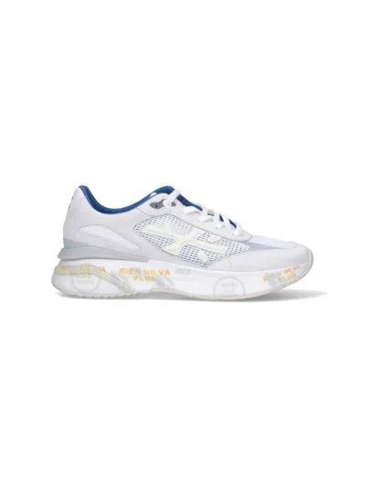 Premiata Sharkyd Sneakers In White/blue