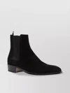 Premiata Shimmering Suede Beatles Boot In Black